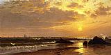 Seascape with Sunset by Alfred Thompson Bricher